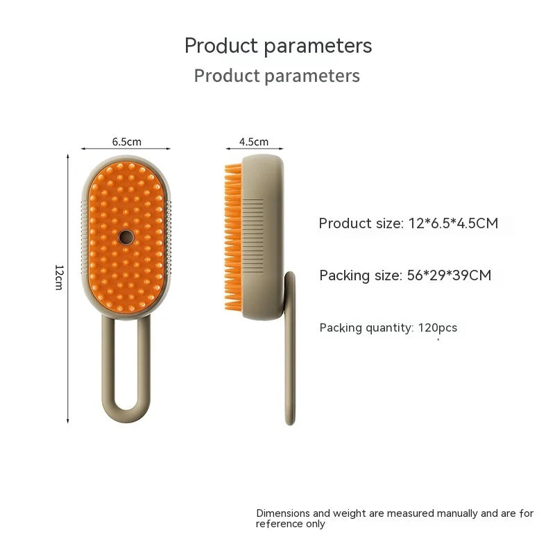 Cepillo de vapor para gatos, cepillo de vapor para perros, 3 en 1, cepillo eléctrico para masajes, peine para el cuidado de mascotas, peines para quitar el pelo, productos para mascotas