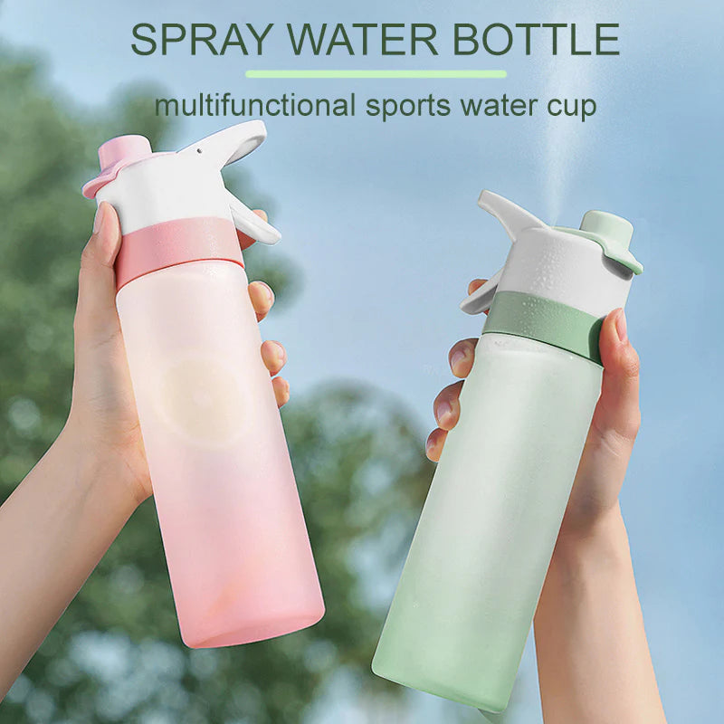 Botella de agua en aerosol para niñas, para deportes al aire libre, fitness, taza de agua, botella de spray de gran capacidad, artículos para beber, botellas de viaje, aparatos de cocina