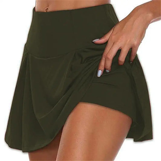 Pantalones cortos deportivos casuales, faldas, pantalones cortos para correr, pantalones cortos transpirables de verano para mujer, pantalones cortos sexis de cintura alta, pantalones cortos para correr al aire libre