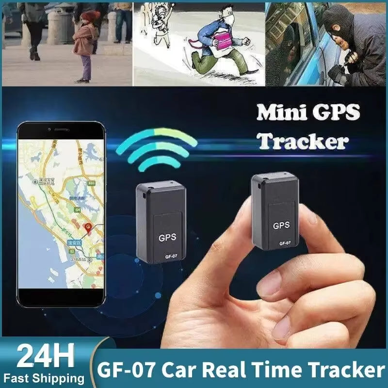 Localizador GPS GF-07 Localizador compacto preciso y cómodo para vehículos automóviles, fácil de instalar, posicionamiento preciso remoto, dispositivo móvil