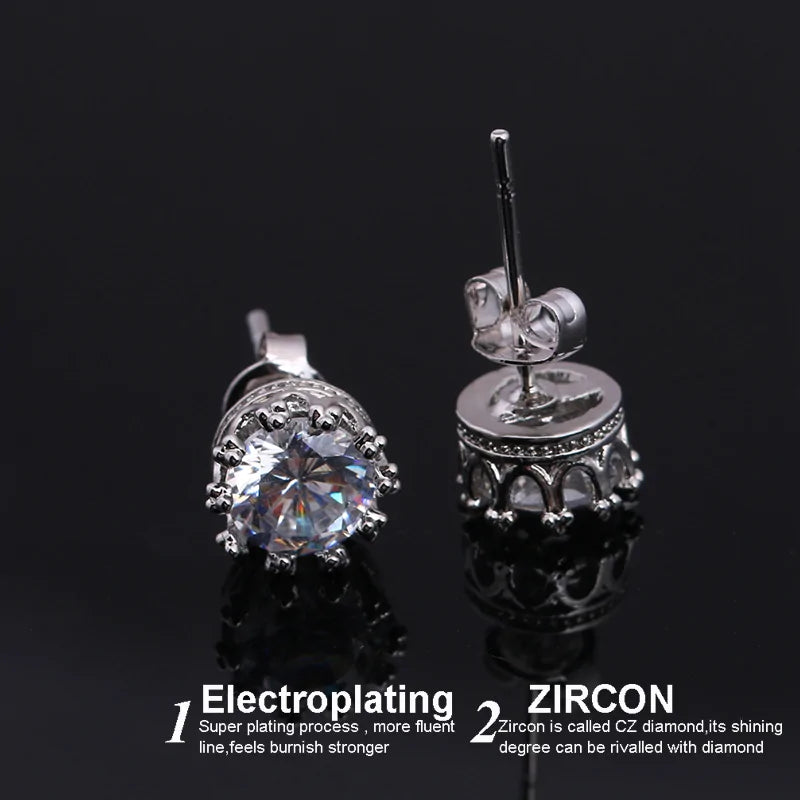 Pendientes de Zircón de Cristal de Moda para Mujer